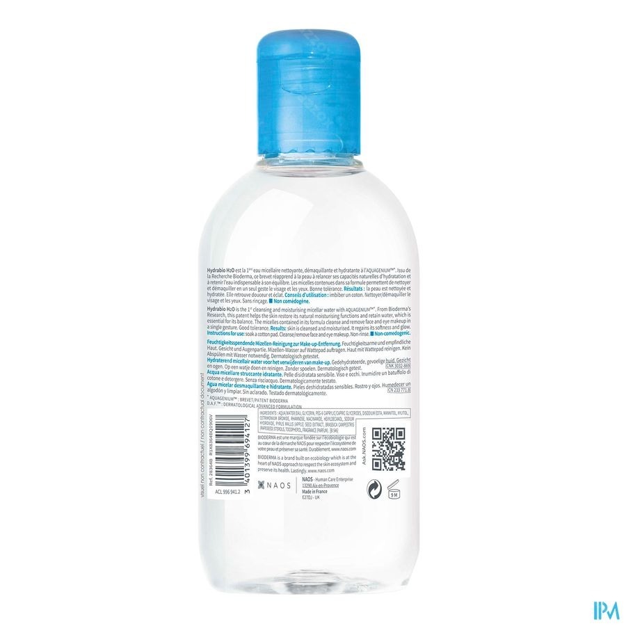 Bioderma Hydrabio H2o Solution Micellaire 250ml