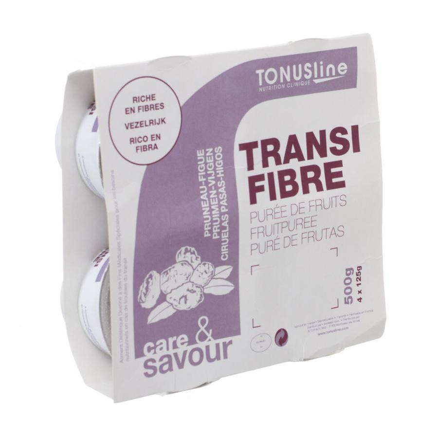 Transifibre Pruneau-figue Pot 4x125g