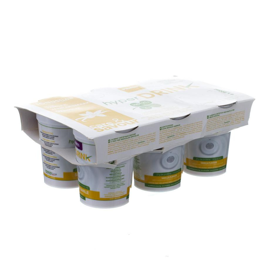 Hyperdrink Vanille S/lactose Fibres Pot 6x200ml