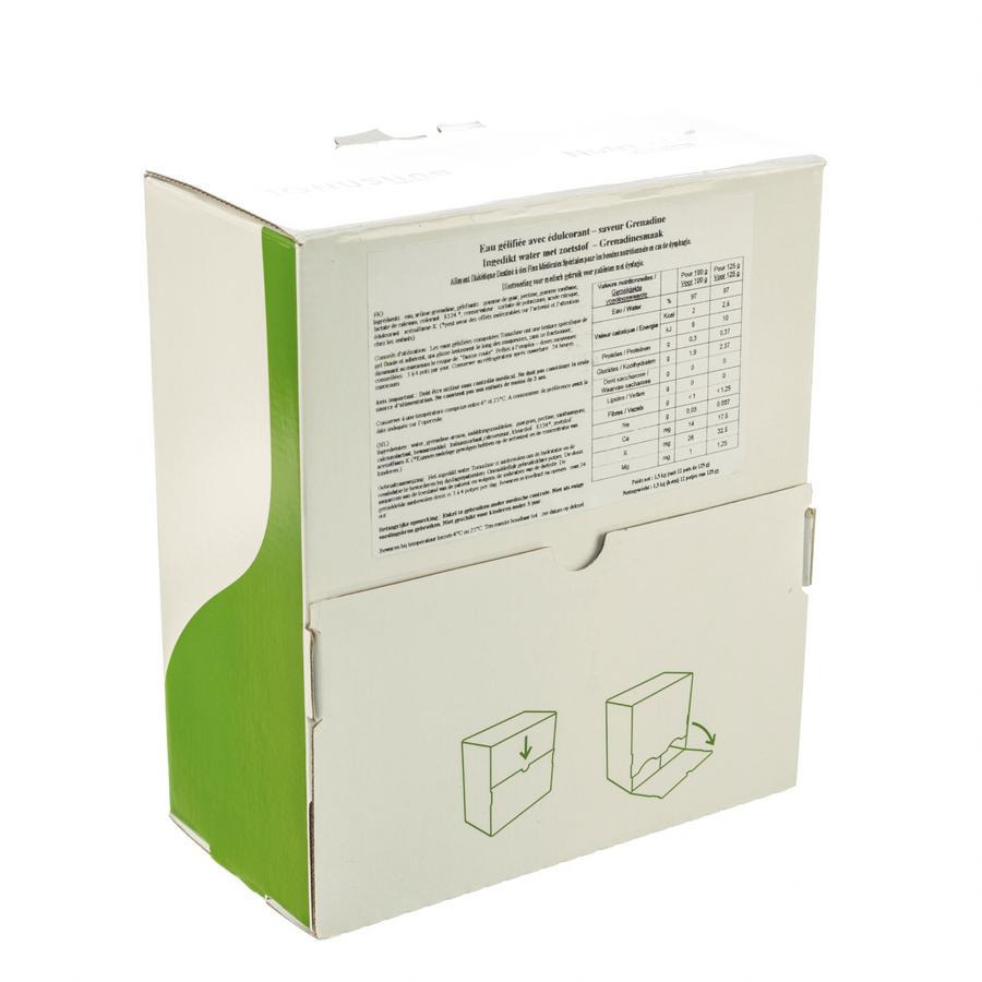 Eau Gelifiee Edulcore Grenadine 12x125ml