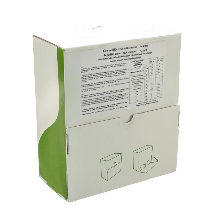 Eau Gelifiee Edulcore Pomme 12x125ml