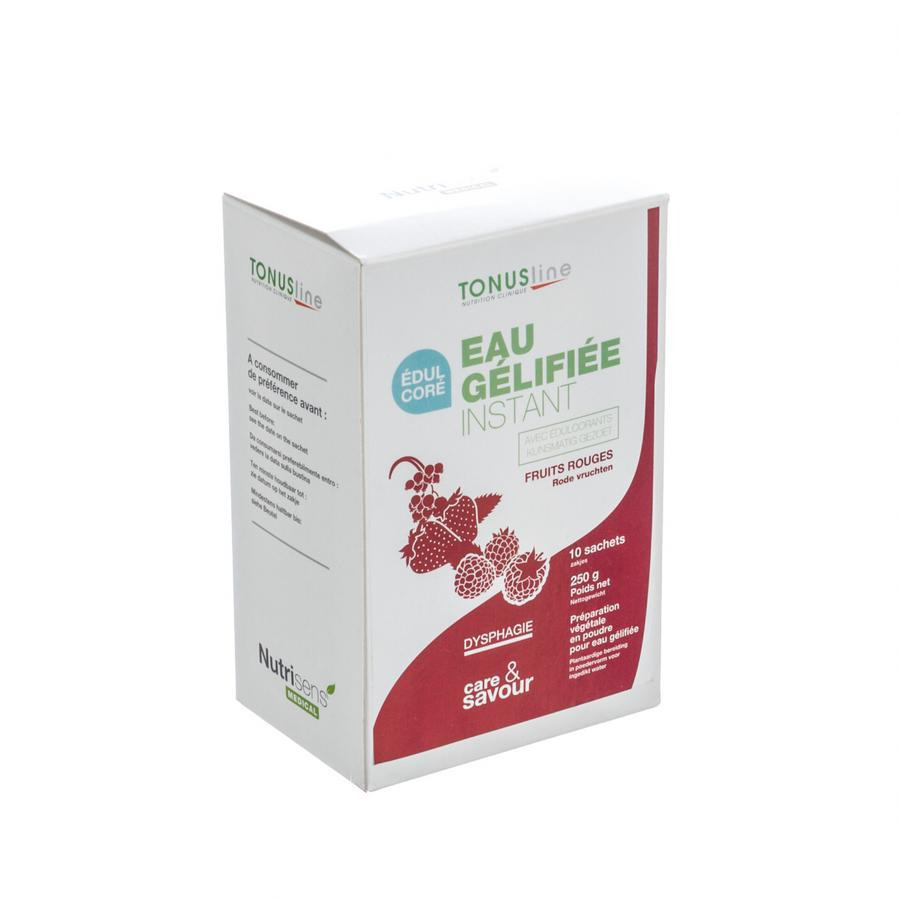Eau Gelifiee Instant Edulcore Fruit Rouges 10x25g