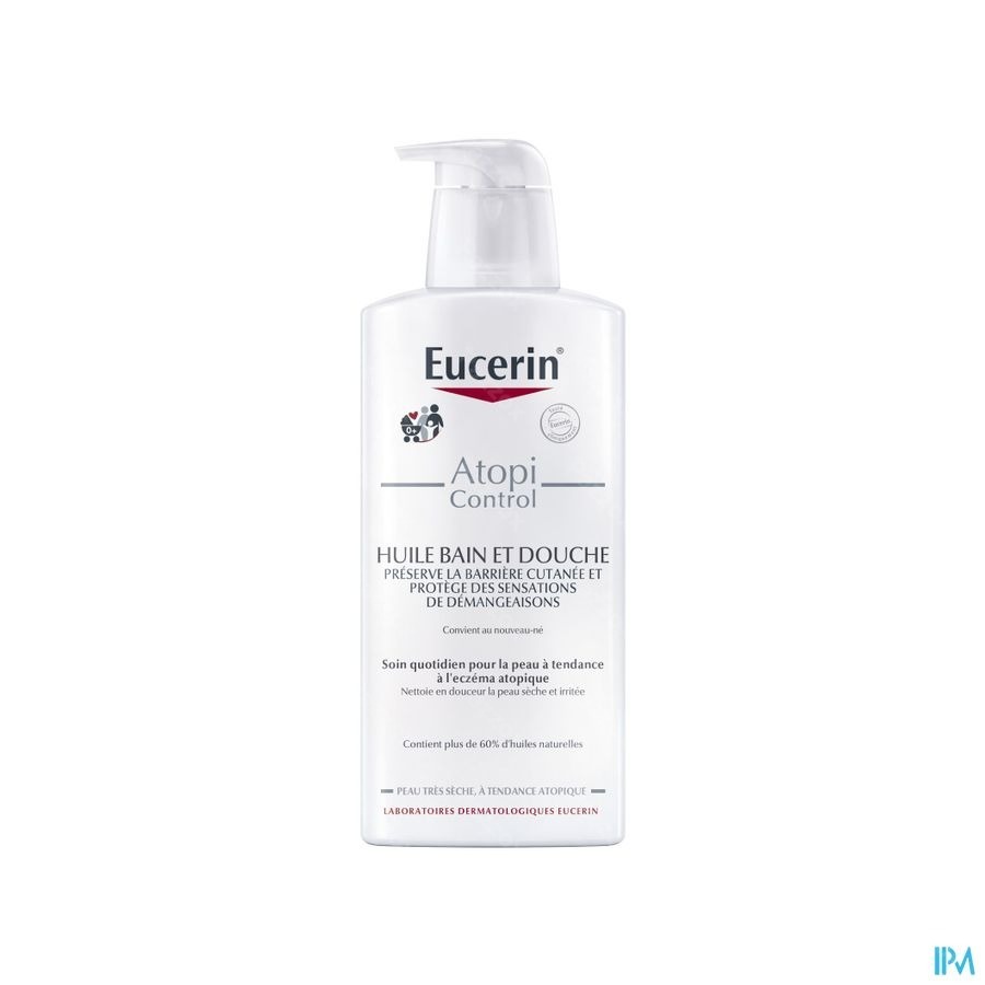 Eucerin AtopiControl Huile de Bain et Douche Peau Très Sèche à tendance Atopique avec pompe 400ml