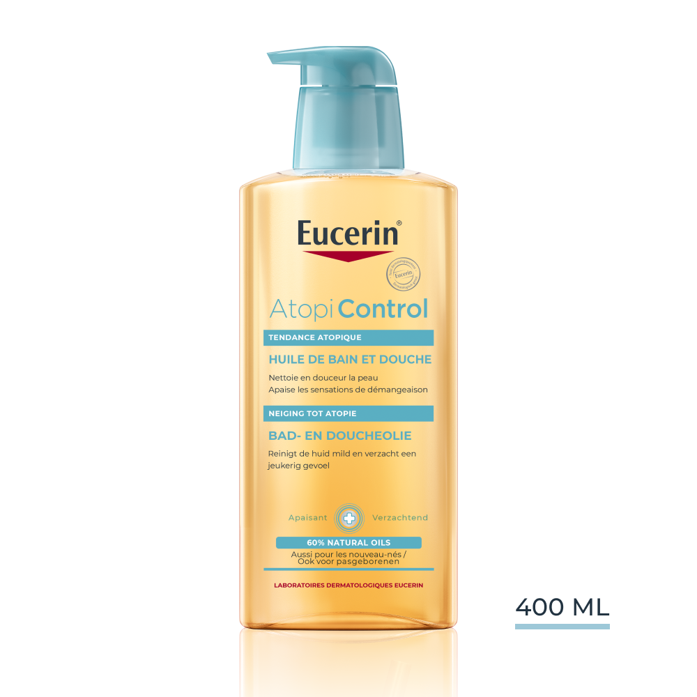 Eucerin AtopiControl Huile de Bain et Douche Peau Très Sèche à tendance Atopique avec pompe 400ml