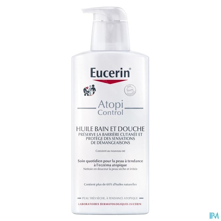 Eucerin AtopiControl Huile de Bain et Douche Peau Très Sèche à tendance Atopique avec pompe 400ml