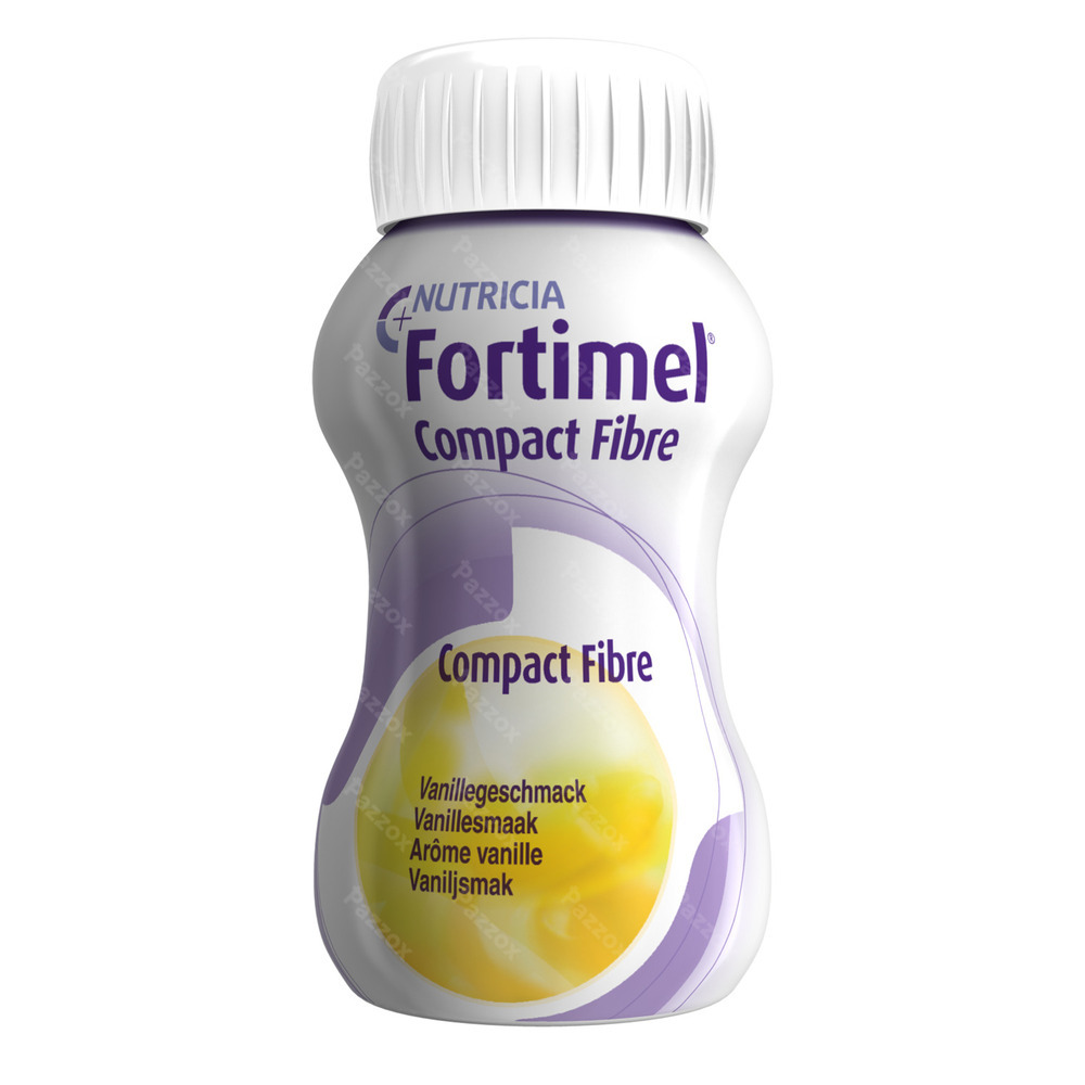 Fortimel Compact Fibre Vanille Bouteilles 4x125ml