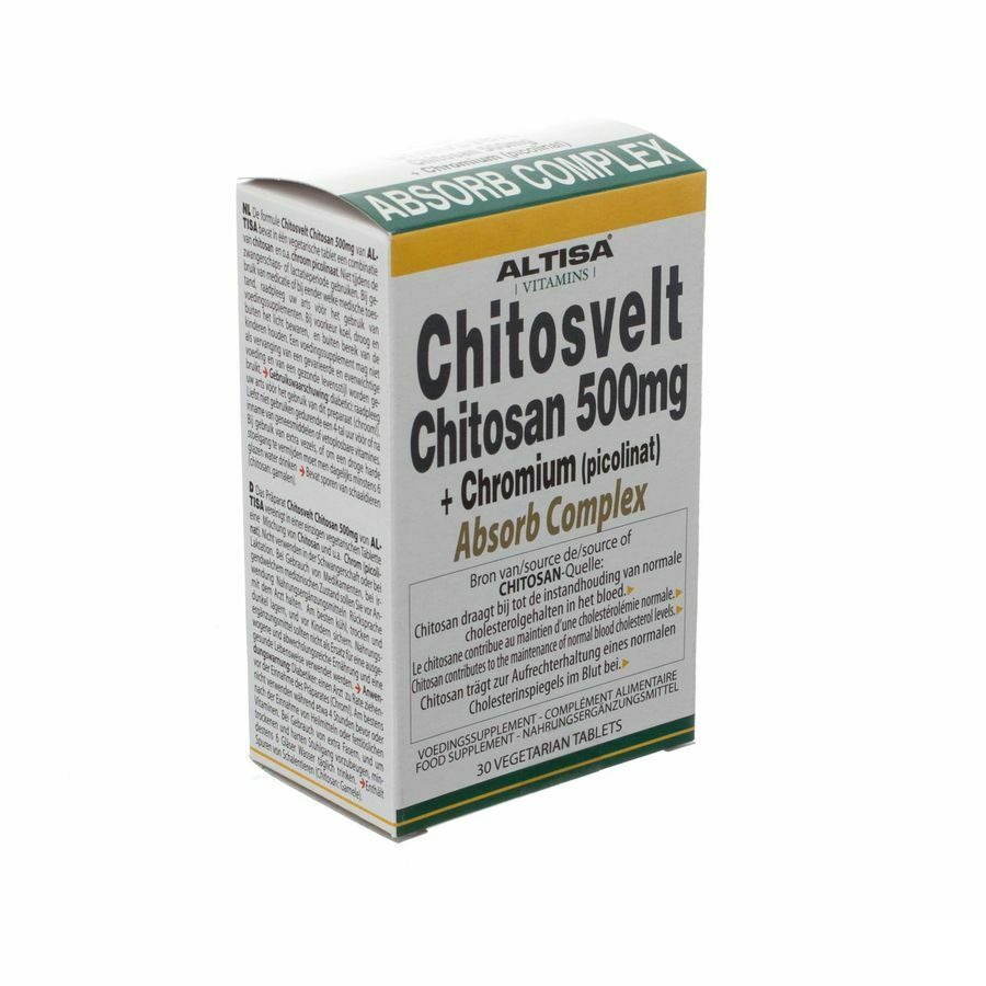 Altisa Chitosvelt Chitosan 500mg+chrome Tabl 30