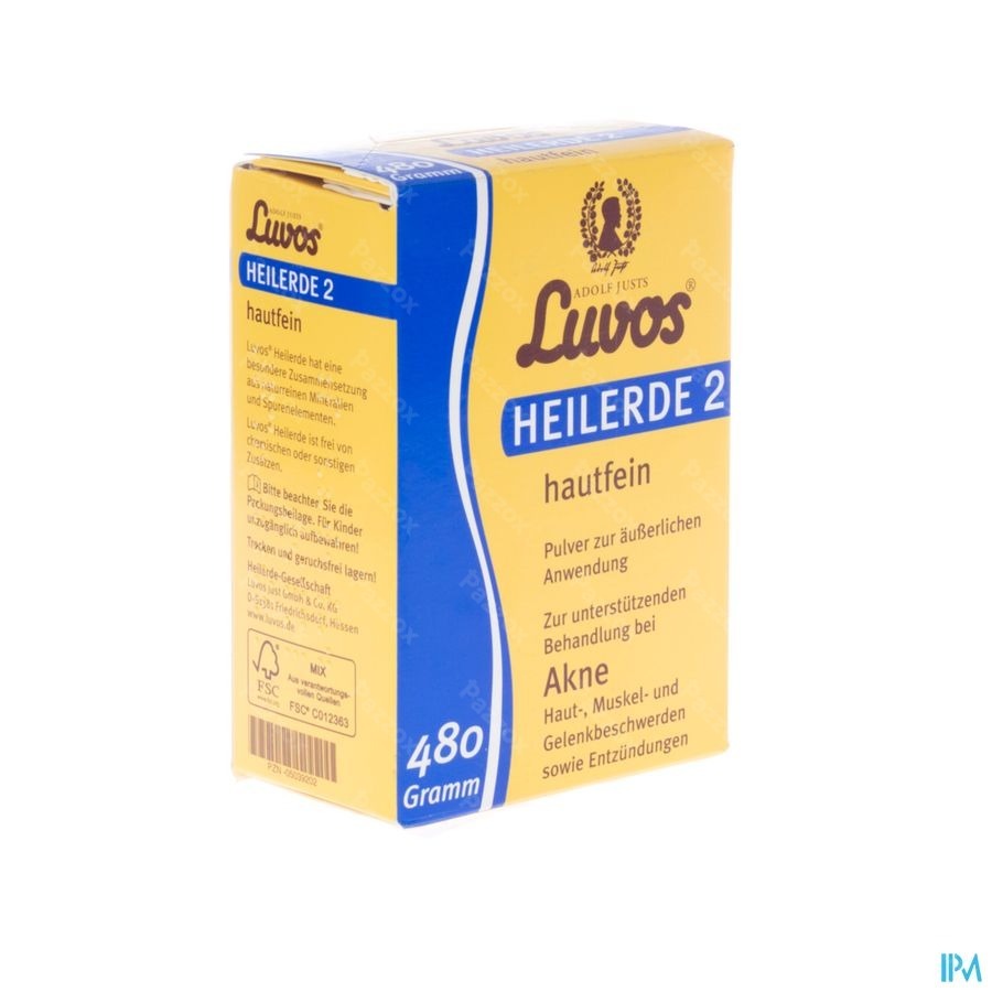 Adolf Justs Luvos Argile Med.peau Pdr 480g