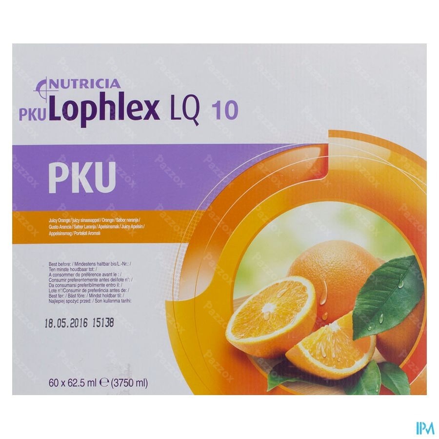 Pku Lophlex Lq 10 Juicy Orange 60x62,5ml