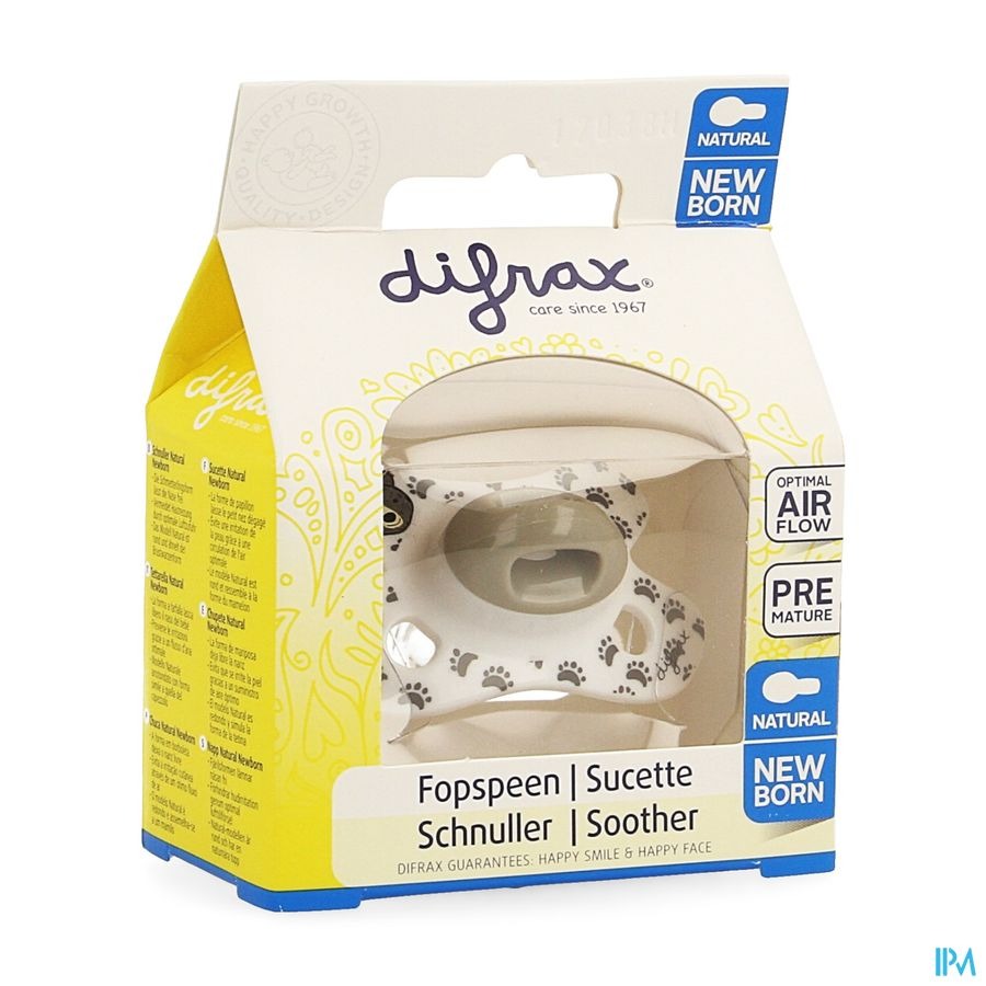 Difrax Sucette Natural Newborn Boy