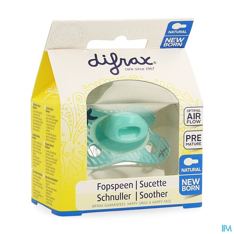 Difrax Sucette Natural Newborn Boy