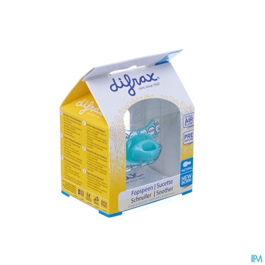 Difrax Sucette Natural Newborn Boy