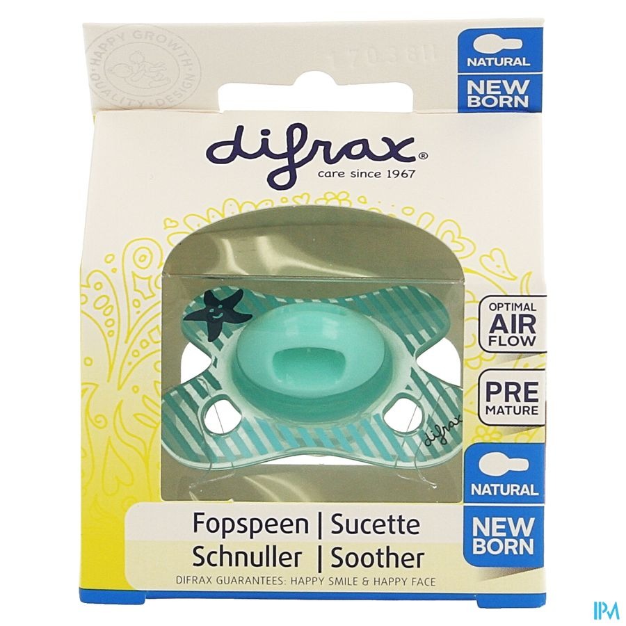 Difrax Sucette Natural Newborn Boy