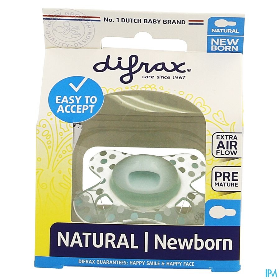 Difrax Sucette Natural Newborn Girl