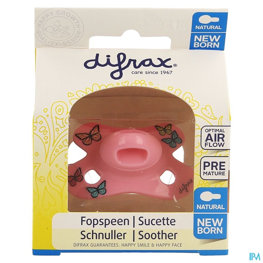 Difrax Sucette Natural Newborn Girl