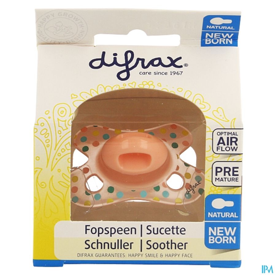 Difrax Sucette Natural Newborn Girl