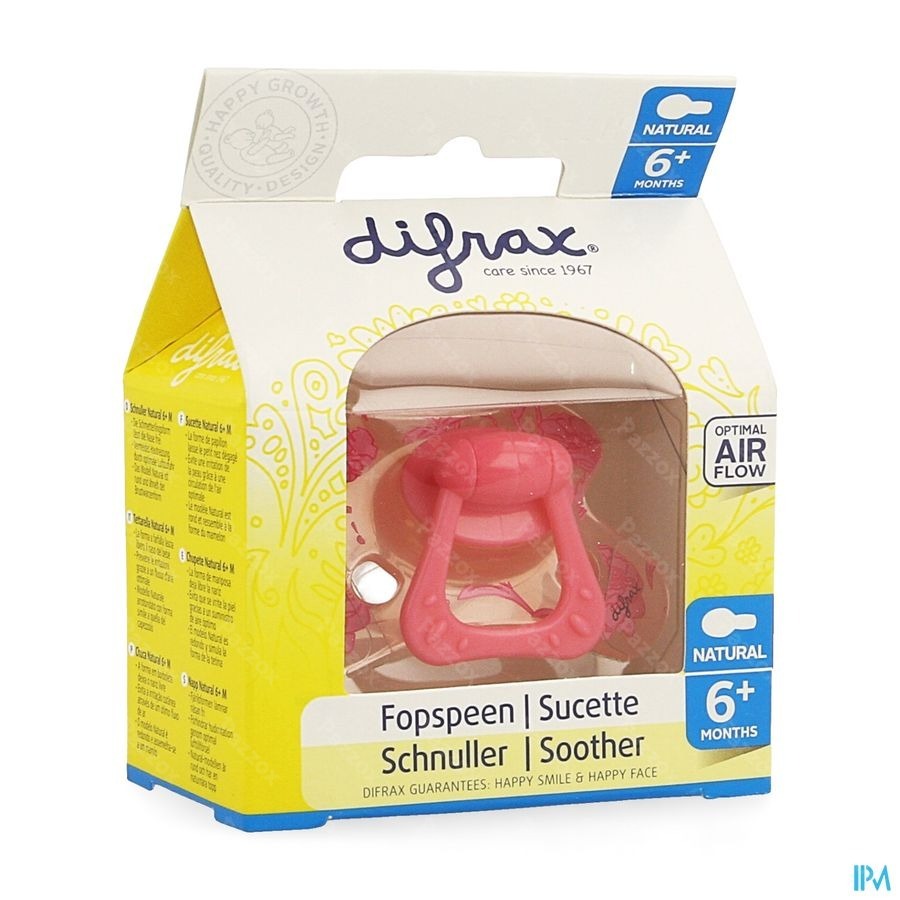 Difrax Sucette Natural 6m+ Girl