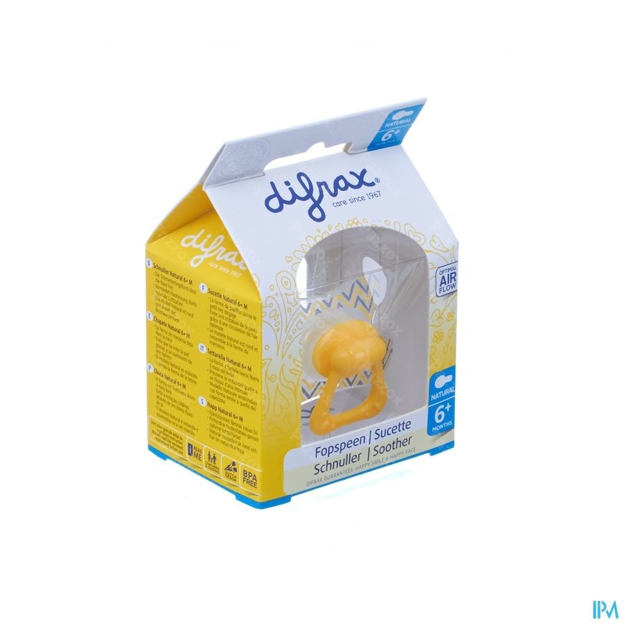 Difrax Sucette Natural 6m+ Girl