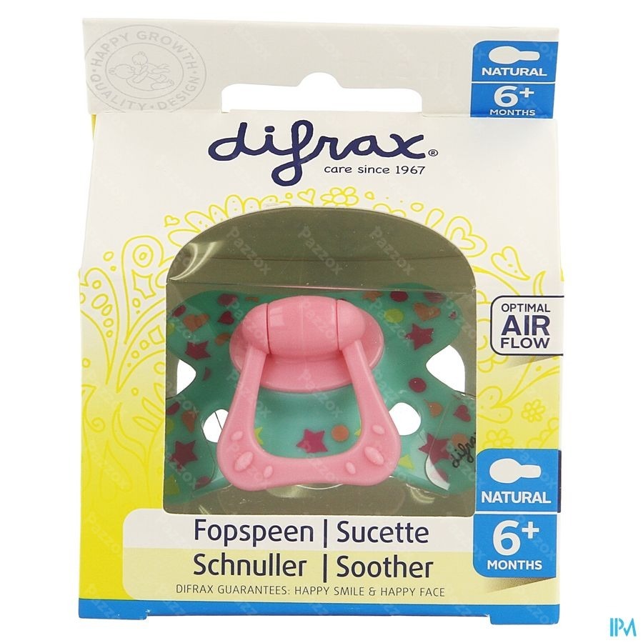Difrax Sucette Natural 6m+ Girl