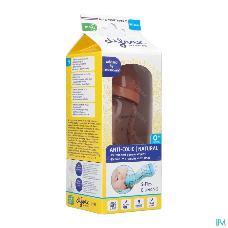 Difrax Biberon-s Natural 170ml