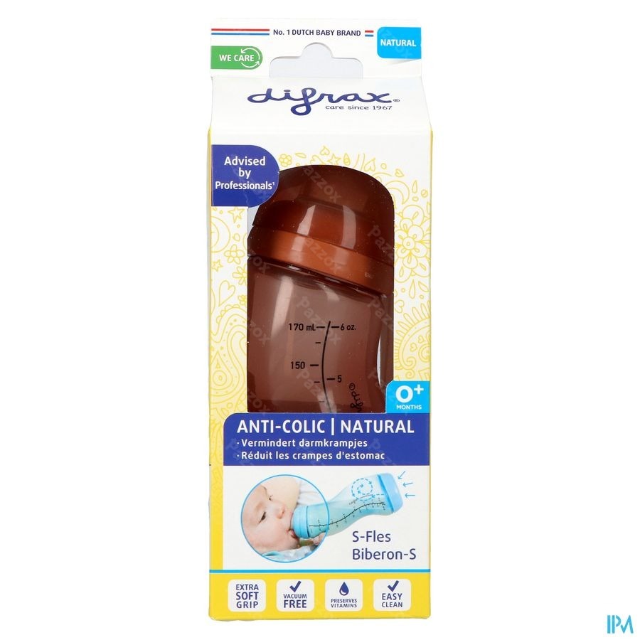 Difrax Biberon-s Natural 170ml