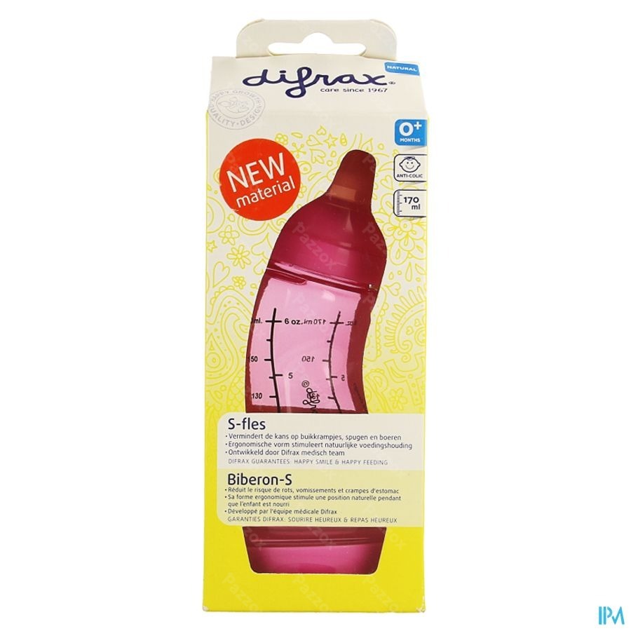 Difrax Biberon-s Natural 170ml