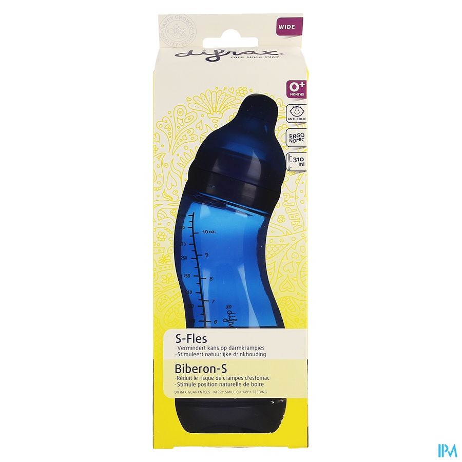 Difrax Biberon-s Wide Boy 310ml