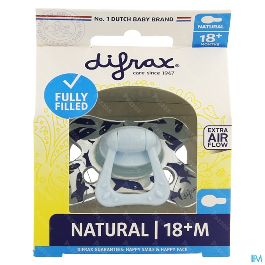 Difrax Sucette Natural 18m+