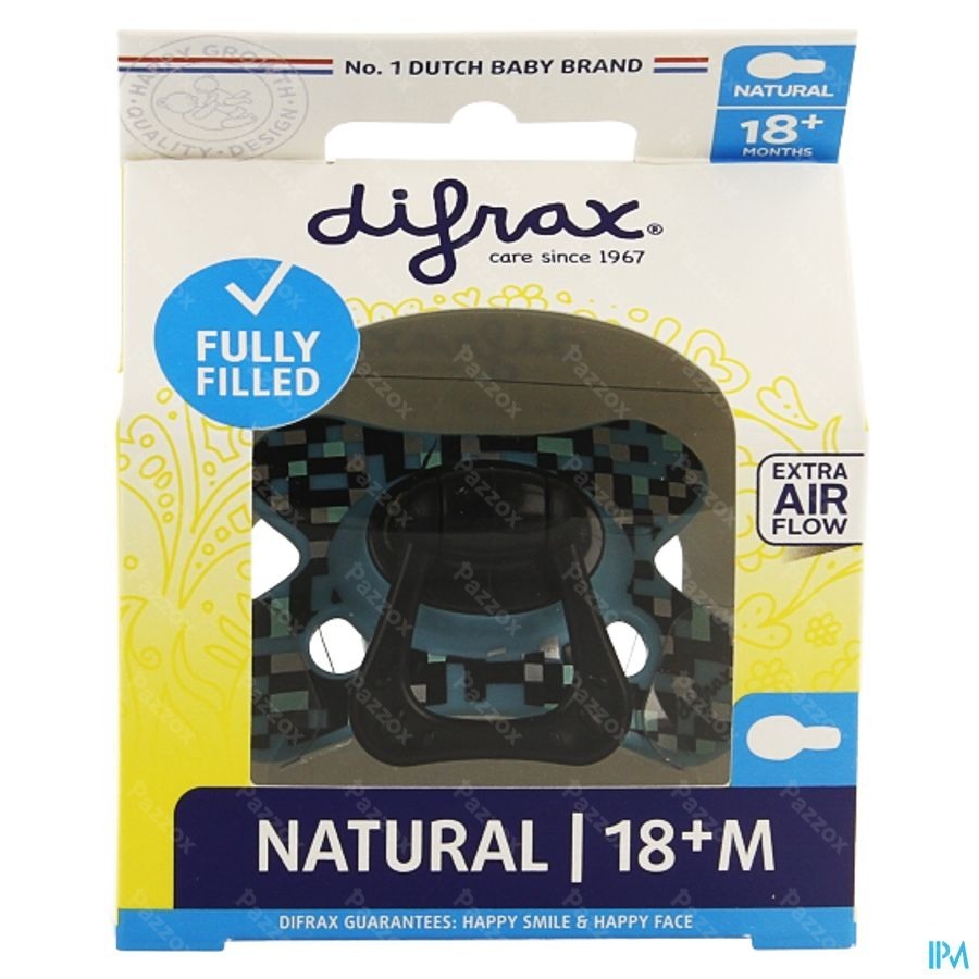 Difrax Sucette Natural 18m+