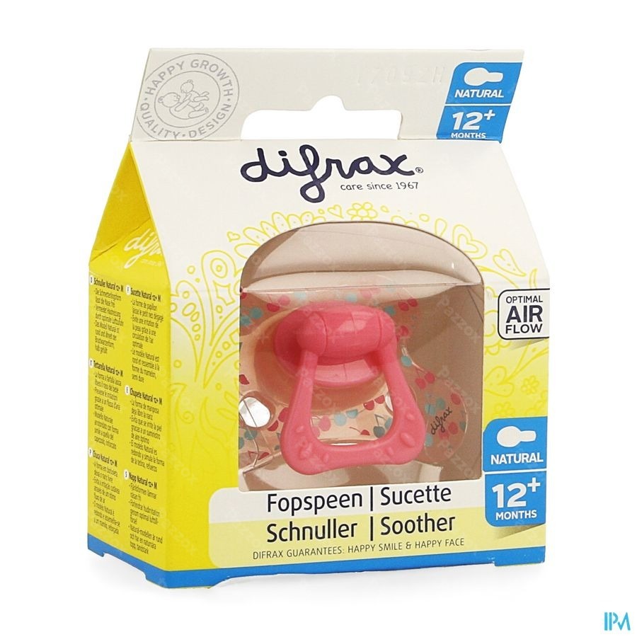 Difrax Sucette Natural 12m+