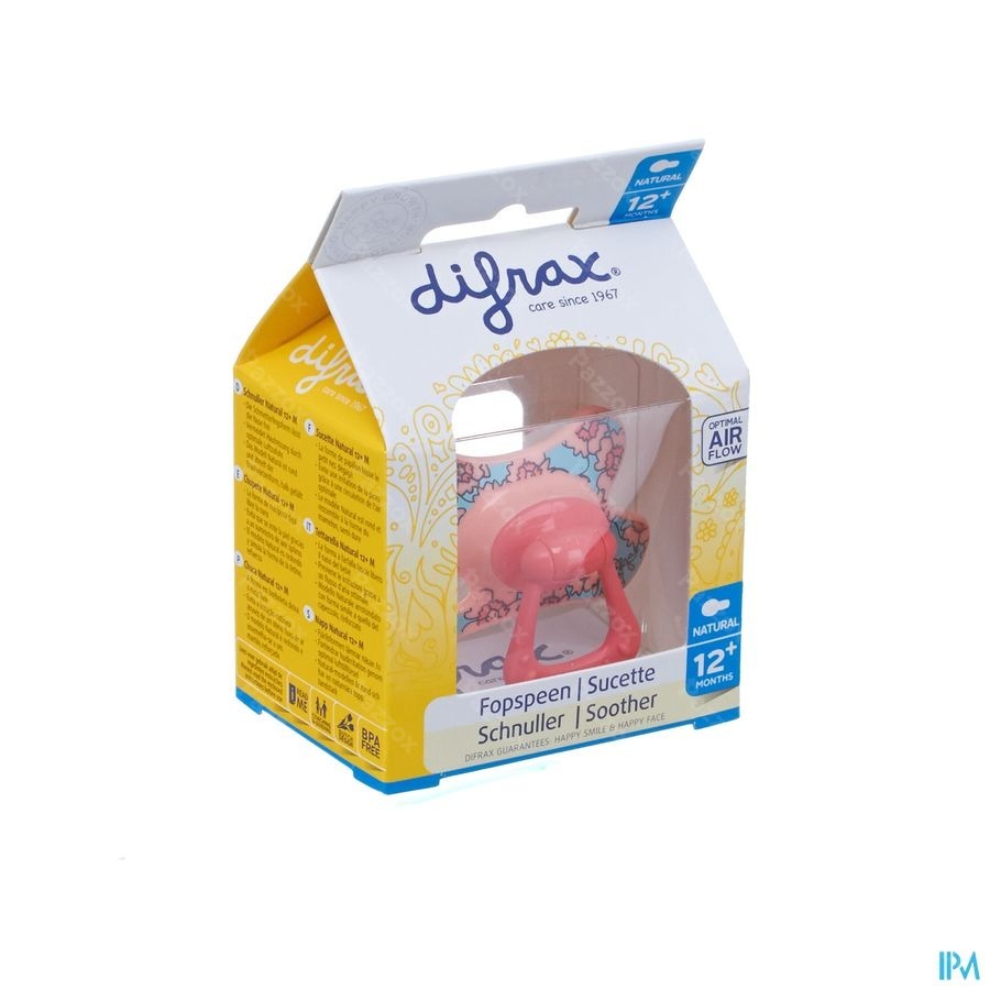 Difrax Sucette Natural 12m+