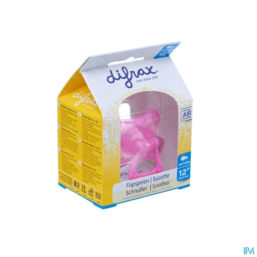 Difrax Sucette Natural 12m+