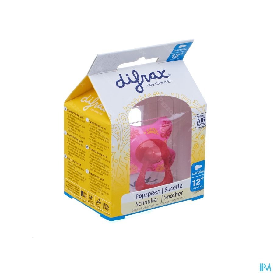 Difrax Sucette Natural 12m+