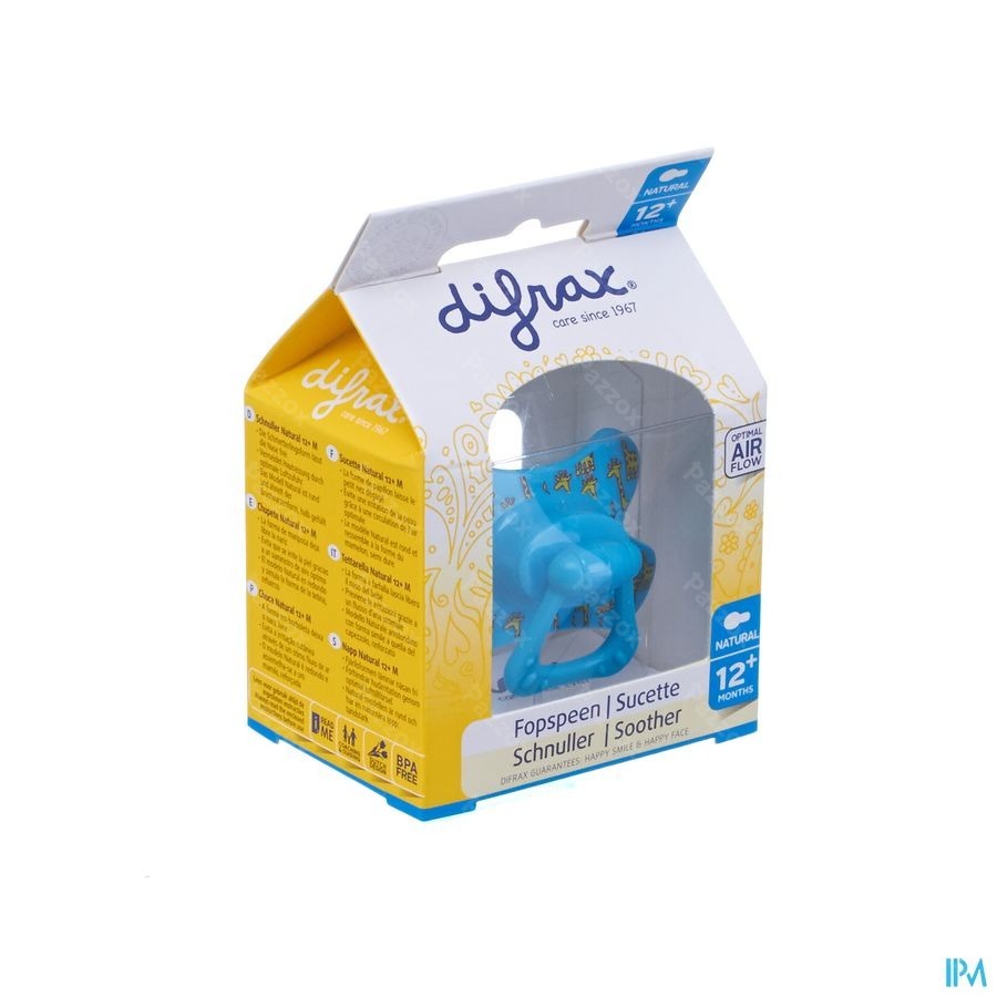 Difrax Sucette Natural 12m+