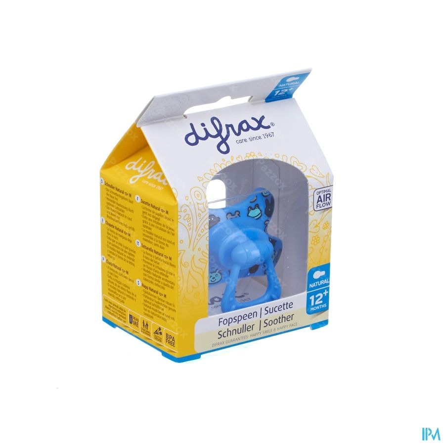 Difrax Sucette Natural 12m+
