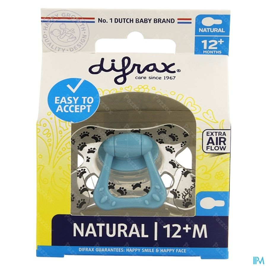 Difrax Sucette Natural 12m+