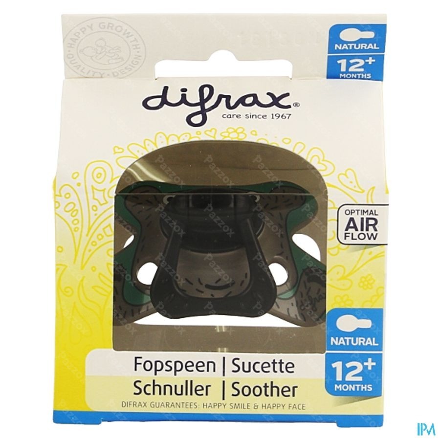 Difrax Sucette Natural 12m+