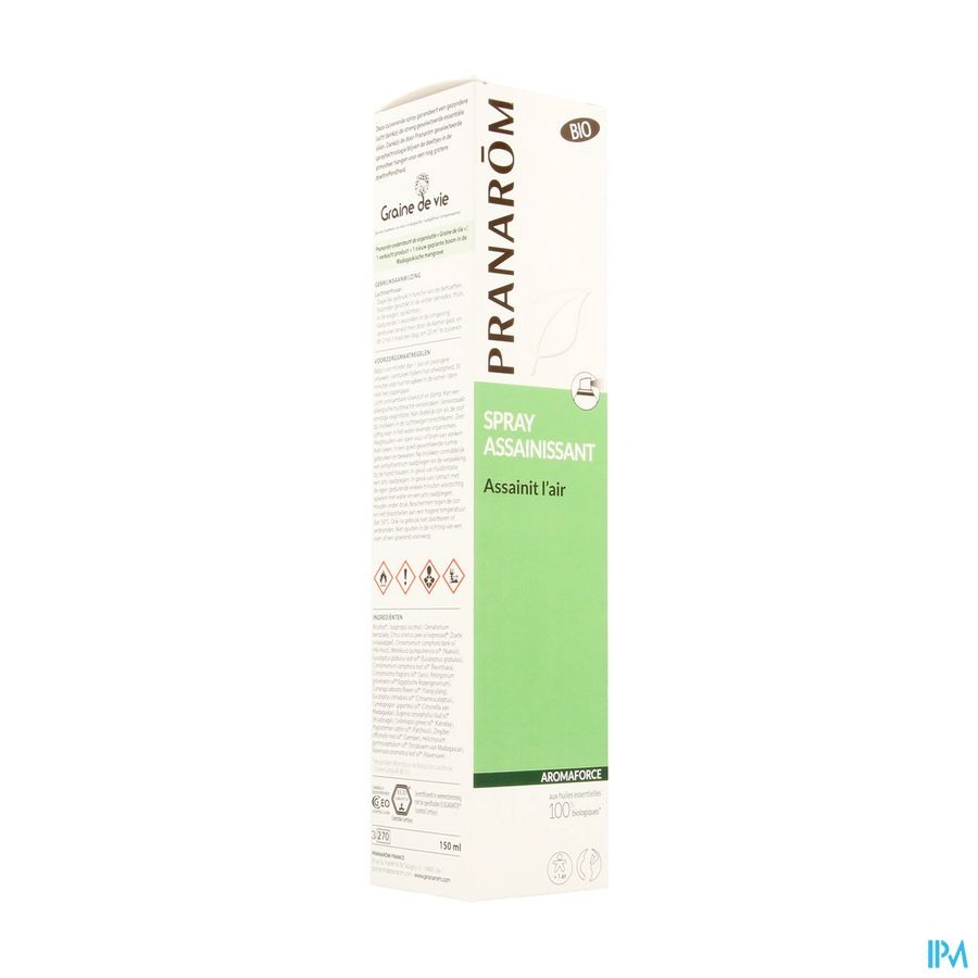 Pranarôm Spray Assainissant Aromaforce Bio 150ml