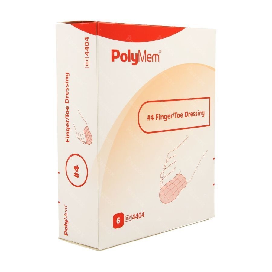 Polymem Doigt/orteil Dressing Ster 77-87mm 6