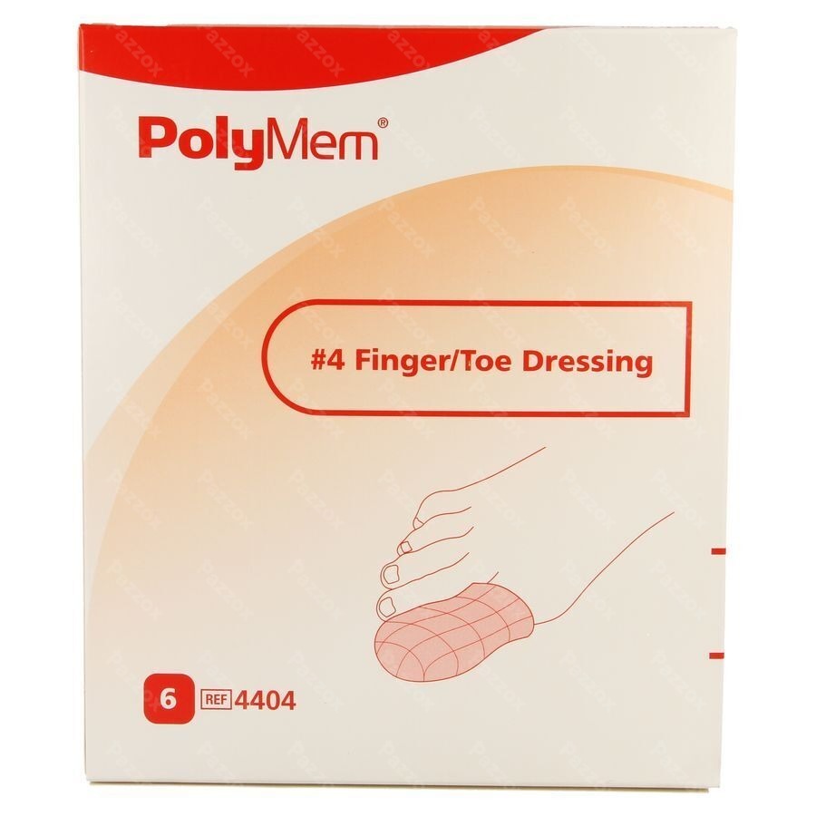Polymem Doigt/orteil Dressing Ster 77-87mm 6