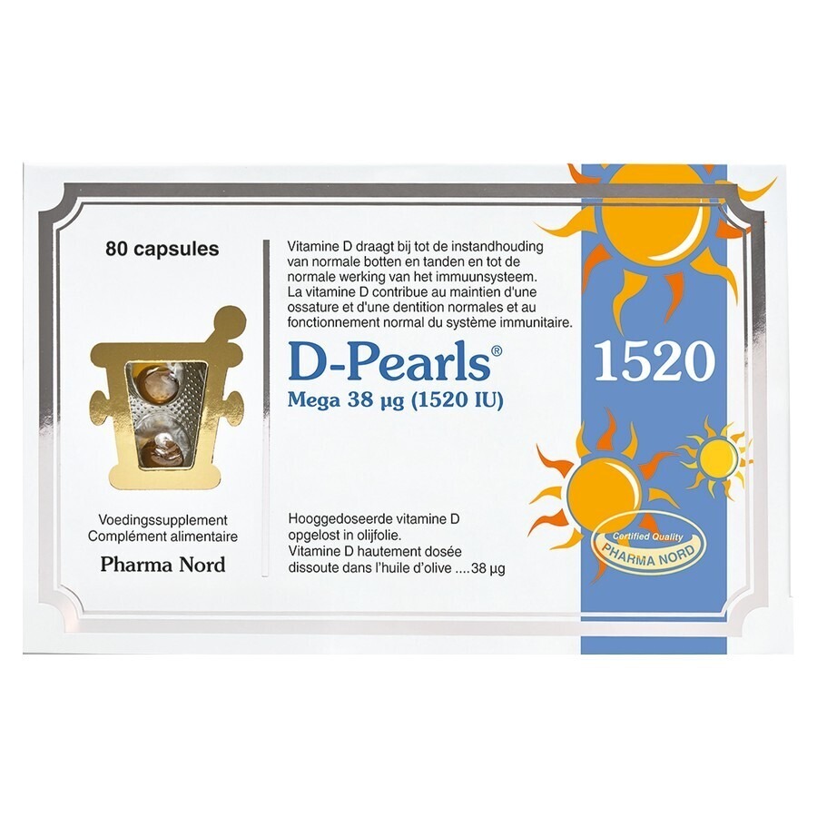 D-Pearls 1520 UI 80 Gélules