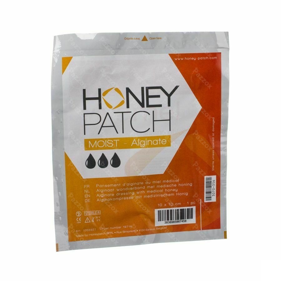 Honeypatch Moist Miel Cicat.20g+alg.ster 10x10cm 1
