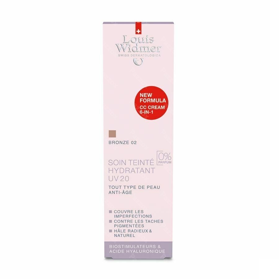 Louis Widmer Soin Teinté Hydra UV20 Bronze 02 Sans Parfum 30ml