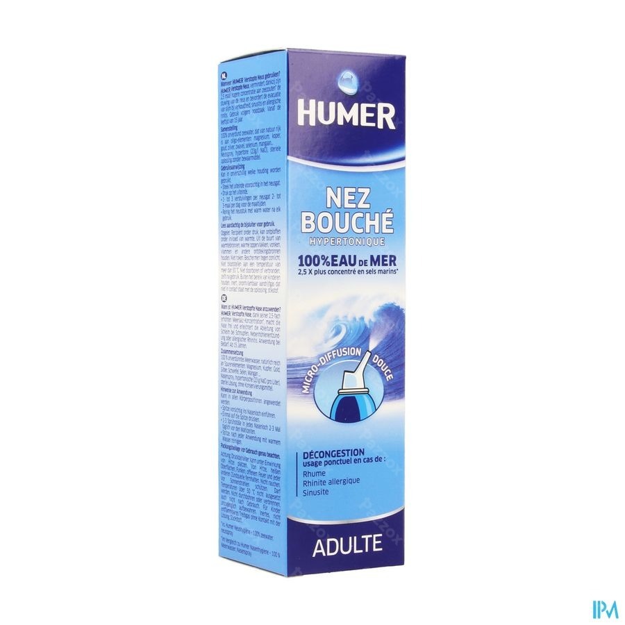 Humer Spray Hypertonique Adulte 50ml