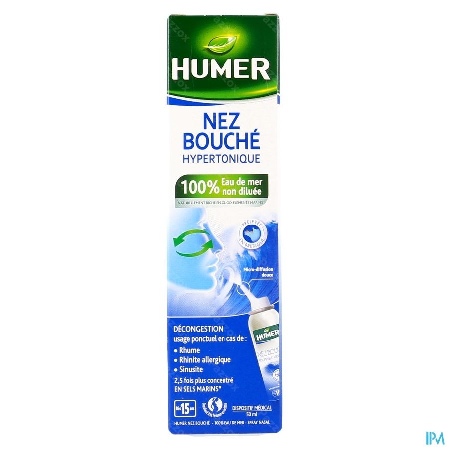Humer Spray Hypertonique Adulte 50ml