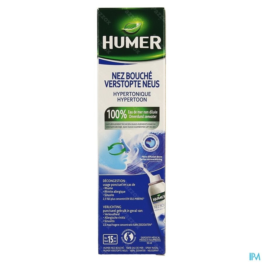 Humer Spray Hypertonique Adulte 50ml