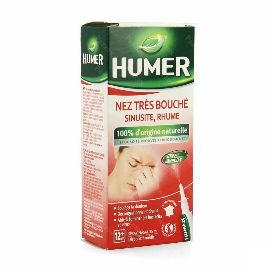 Humer Spray Nez Tres Bouche 15ml