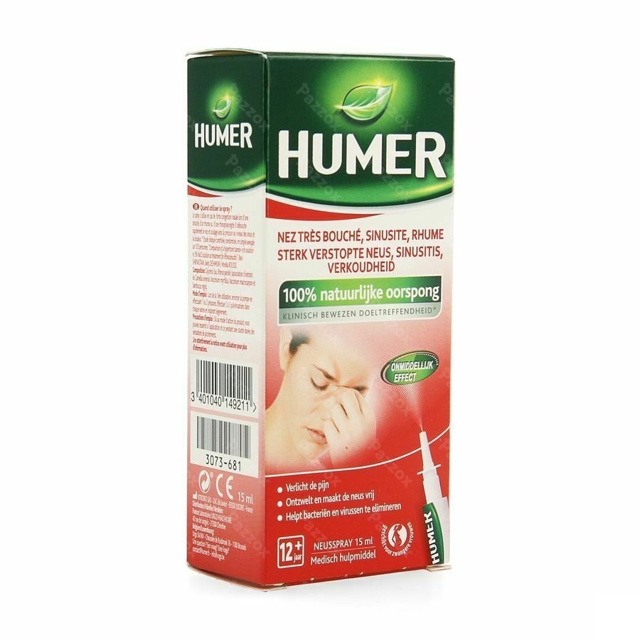 Humer Spray Nez Tres Bouche 15ml