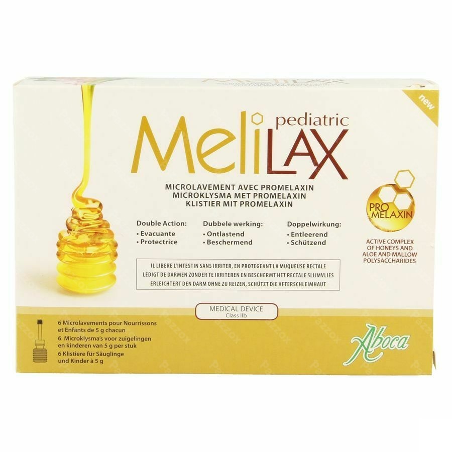 Melilax Pediatric Microlavement 6x5g Aboca