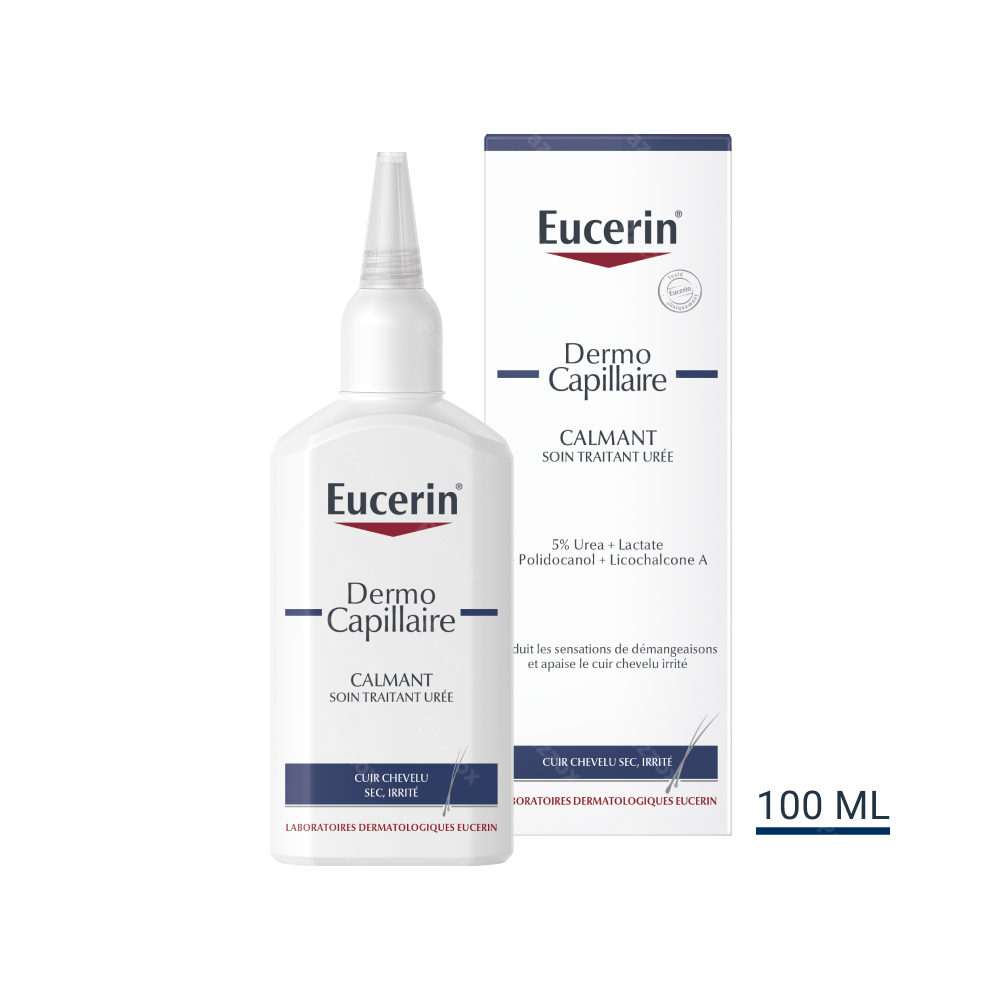 Eucerin DermoCapillaire Soin Traitant Urée Calmant Cuir Chevelu Sec Irrité 100ml